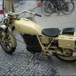41  old motor bike on the street of berlin 